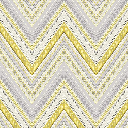 Aztec Chevron Wallpaper Retro Arrows Textured Metallic Luxury
