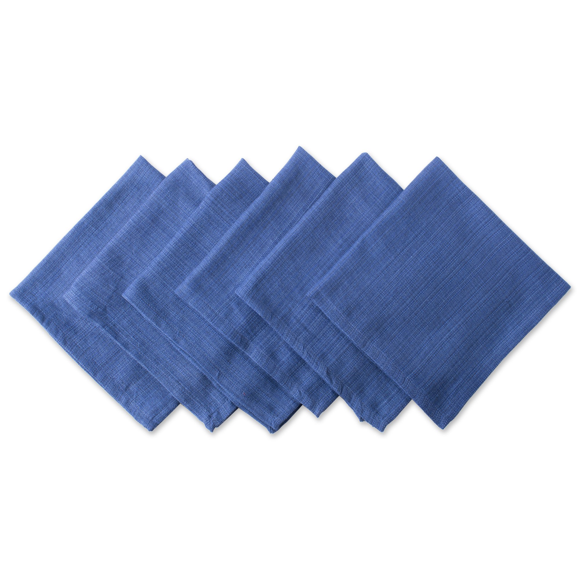 DII Variegated Tabletop Collection, Napkin Set, 20x20, Nautical Blue, 6 Piece