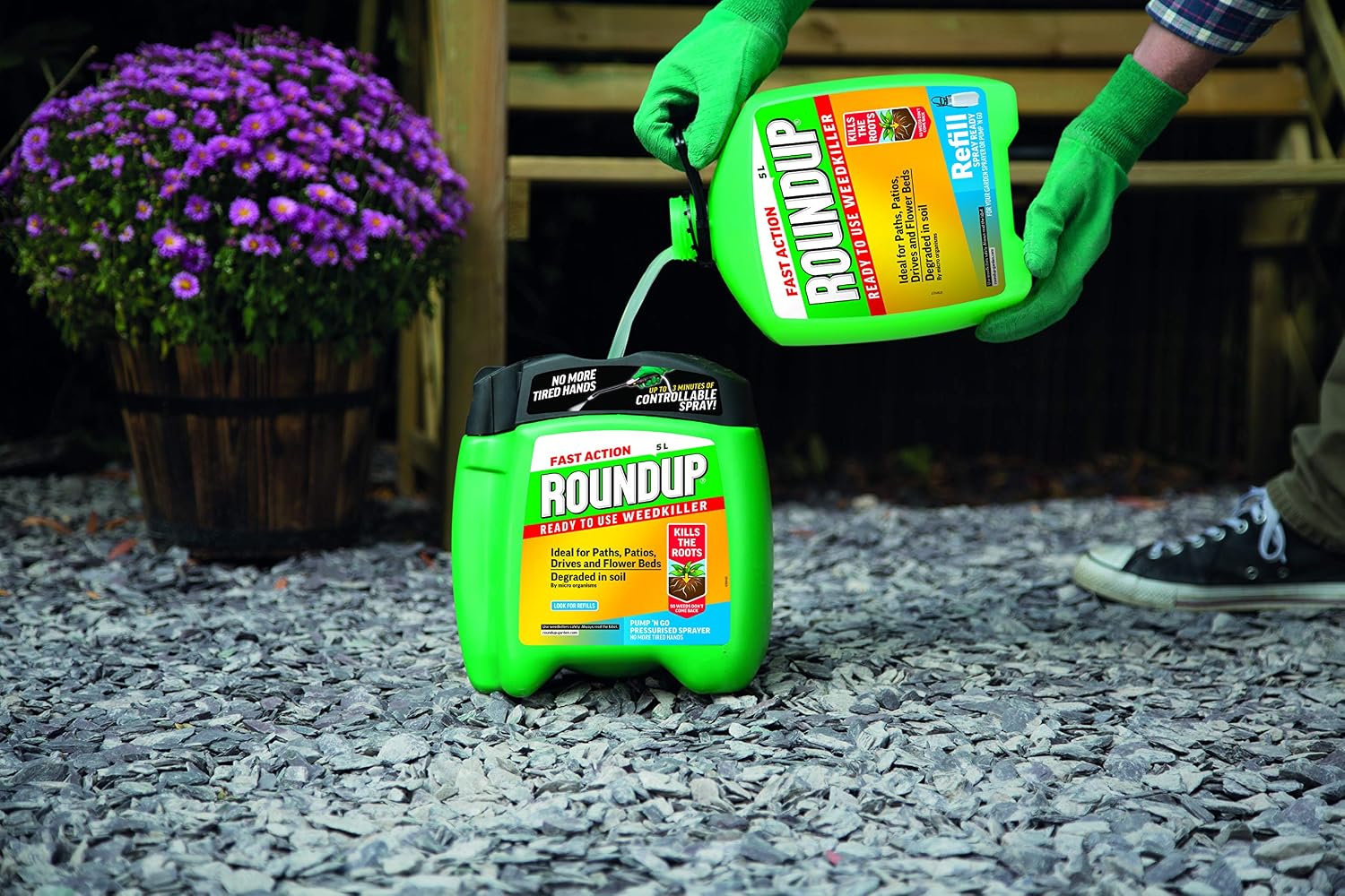 Roundup 112113 Fast Action Total Weedkiller 5 Litre Refill, Clear - Image 5