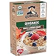 Quaker Instant Organic Oatmeal Maple & Brown Sugar Breakfast Cereal, 8 Packets Per Box (Pack of 6 Boxes)