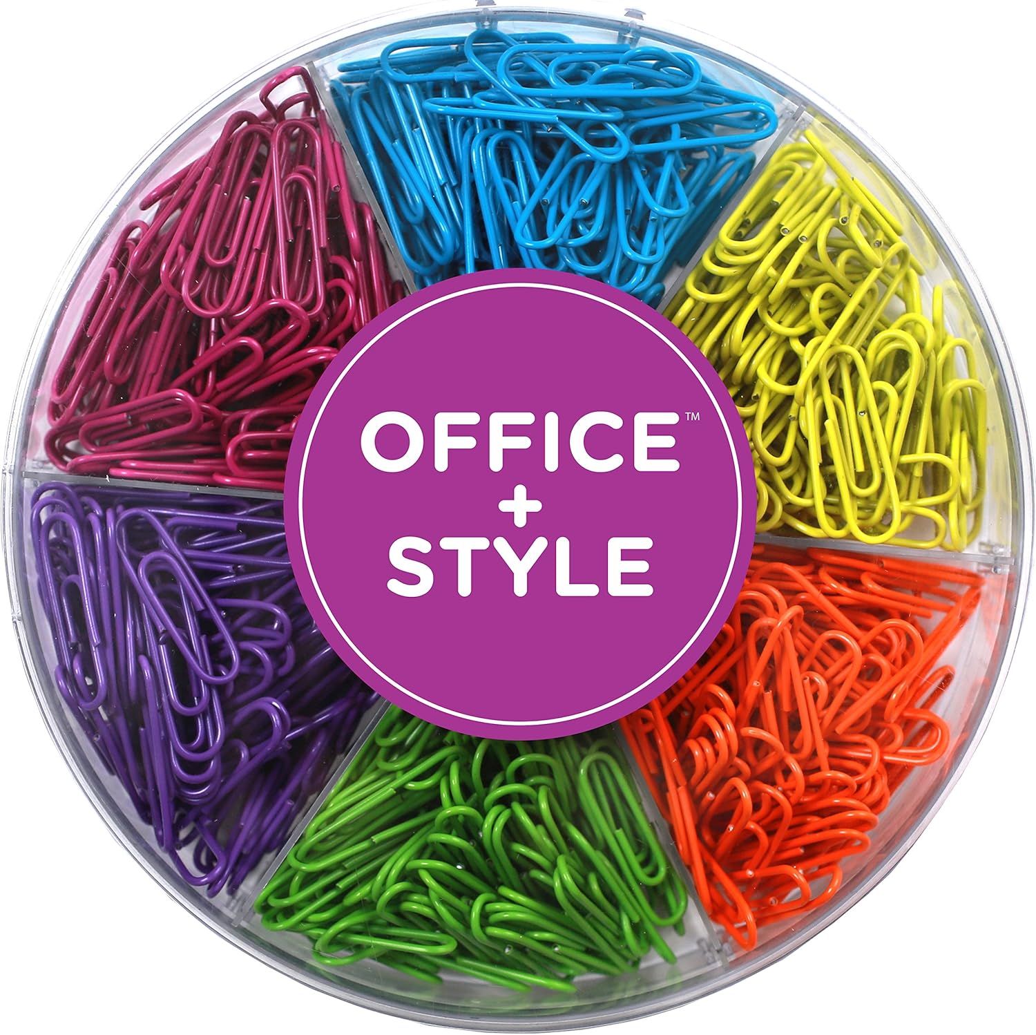 MultiColoured Paper Clips, 6 Different Colours, 480 Pieces Amazon.co