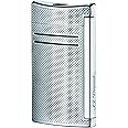 S.T. Dupont Maxijet Lighter Brushed Chrome P 65 x 37 x 14 mm Chrome Grid