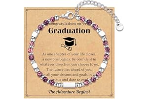 IKIATY 2025 Graduation Gifts for Her, Compass Bracelet for Girls Women, Inspirational High School College 5th 8th Grade Class of 2025 Graduation Gifts