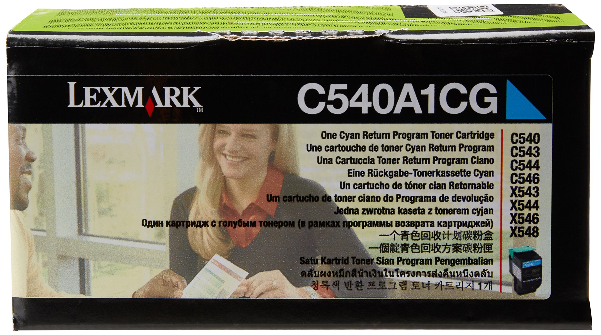 Lexmark C540n/C543dn/X543dn/C544/X544 Series Return Program Toner Cartridge - Cyan