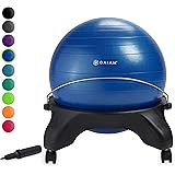 Gaiam Classic Backless Balance Ball Chair – Exercise Stability Yoga Ball Premium Ergonomic Chair for Home and Office…