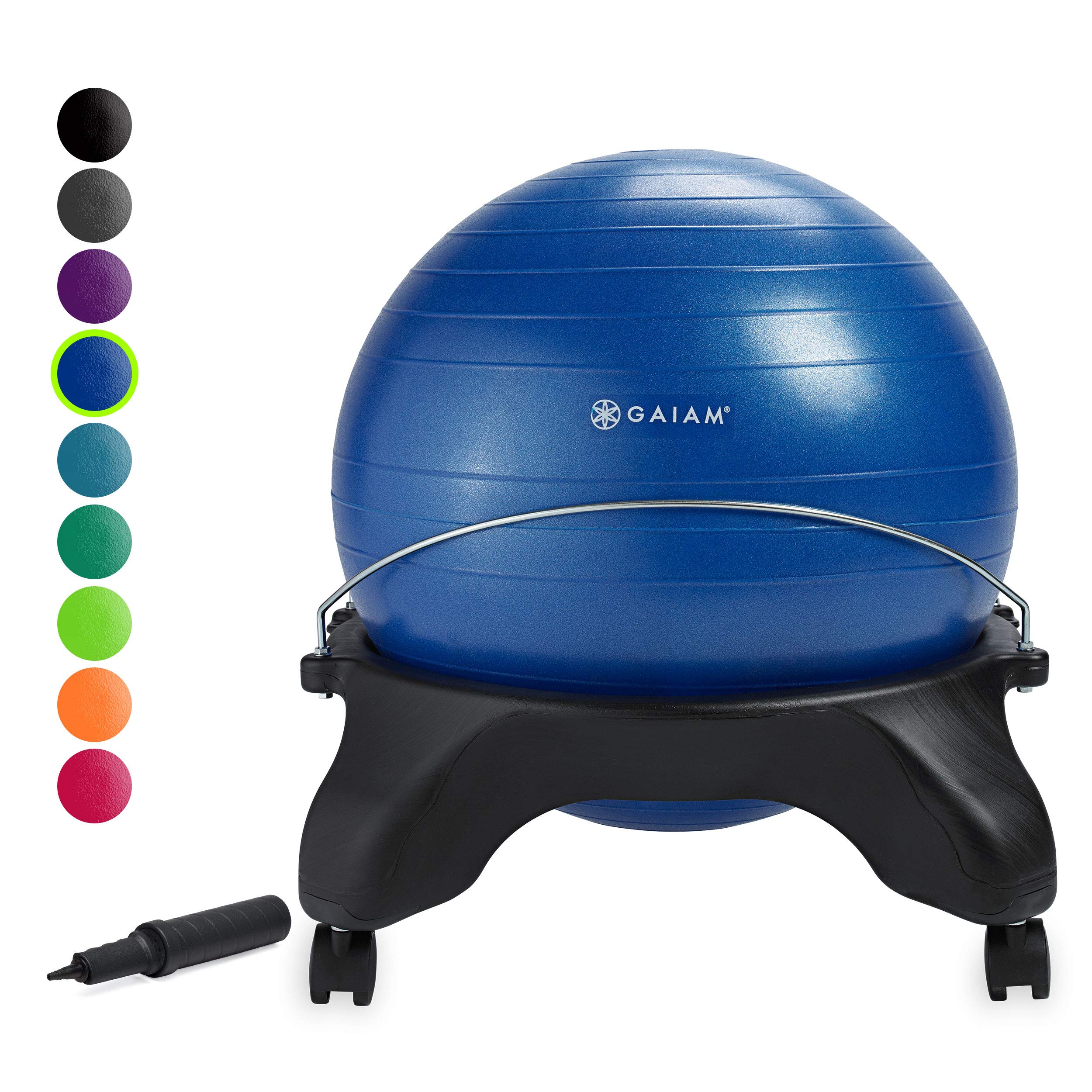 Gaiam Classic Backless Balance Ball Chair Exercise Stability Yoga