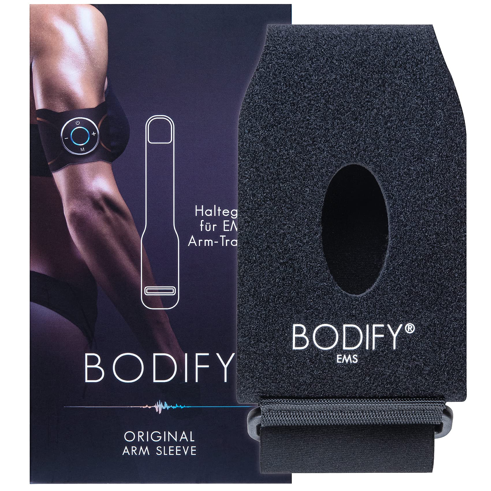 Bodify® EMS Arm and Leg Support Strap for Extra Attachment of Gel Pads – The Original (without EMS Trainer) (Arm Support Strap)