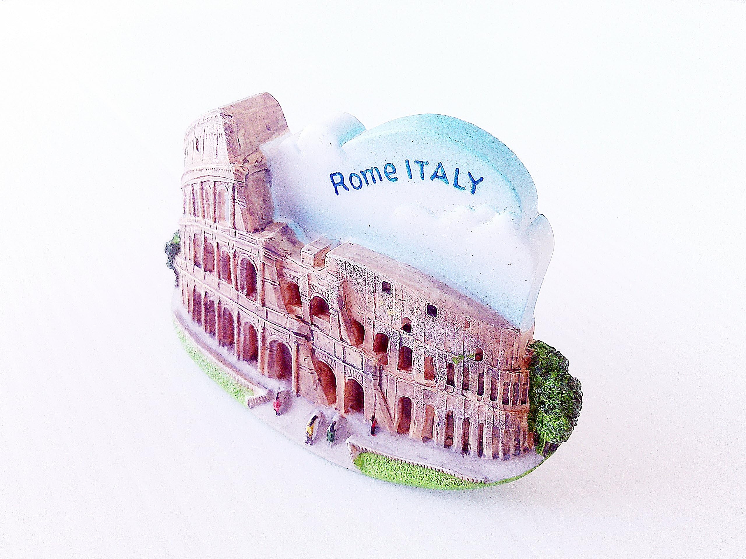Magnetic Memo Holder Magnet 3D Resin Collectibles Souvenir (Colosseum Rome Italy) by 14 Souvenir