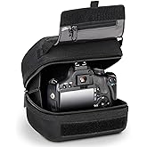 USA Gear Hard Shell Camera Case for DSLR & Mirrorless Cameras, Compatible with Canon, Nikon, Sony & Fujifilm - Fits EOS R100, Rebel T7 / 2000D, Nikon Z30, Sony A7III / A7 IV, Fujifilm X-T5 / X-T50