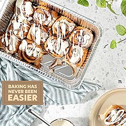 PLASTICPRO 10 Pack Aluminum Pans 12.5'' x