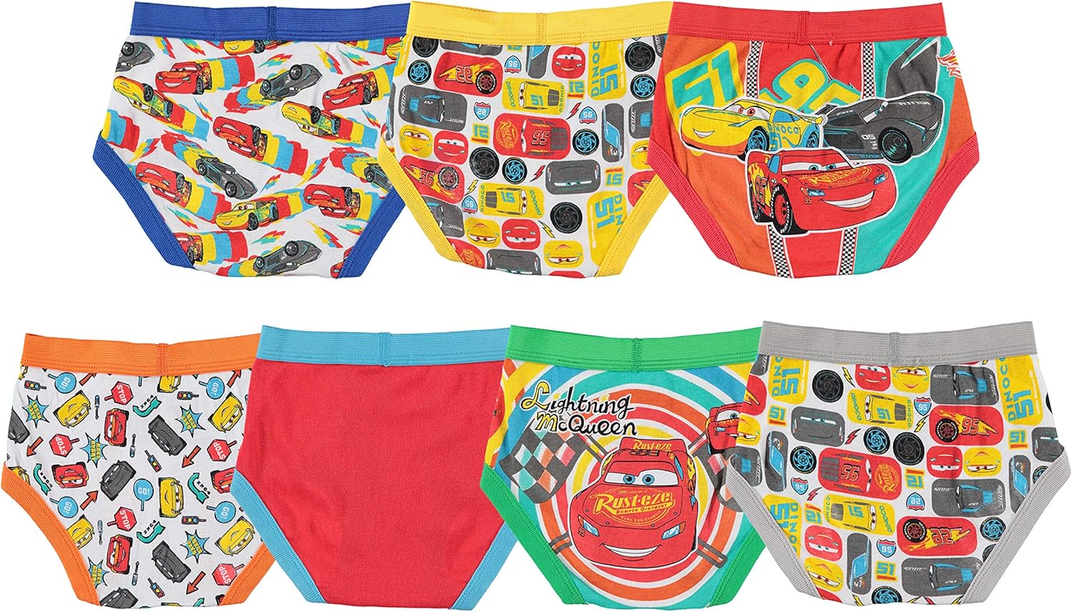 Disney boys Cars 7 Pack Brief: Clothing