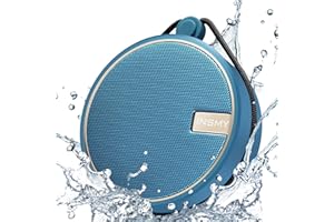 INSMY C12 IPX7 Waterproof Shower Bluetooth Speaker, Portable Small Speaker, Speakers Bluetooth Wireless Loud Clear Sound Support TF CSuard ction Cup for Outdoor Kayak Canoe Beach Gift (Navy)