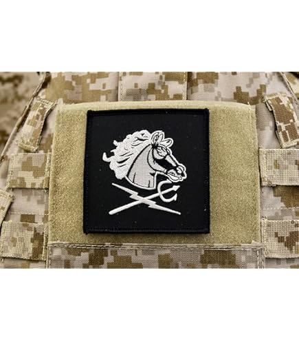 USN SEAL Team 6 DEVGRU GOLD SQUADRON Crusader Cross LION Embroider - Foto 3