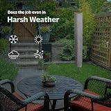 Flatro Rotary Washing Line Cover Waterproof Universal Fit 165x14x14 cm Silver view 6