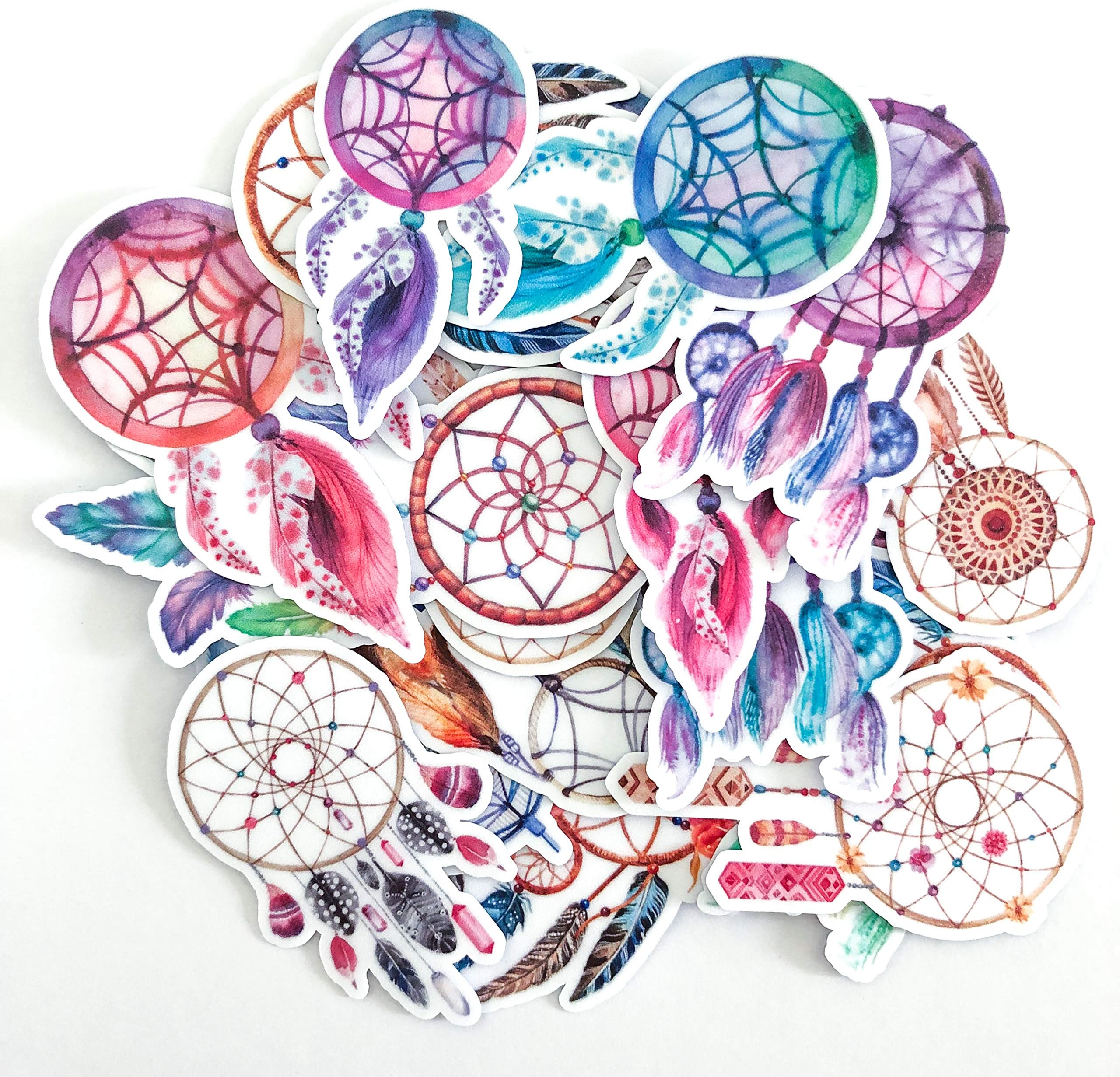 Navy Peony Dreamy Dream Catcher Stickers (27 Pieces) | Waterproof Decals for Laptops and Phones | Stickers for Scrapbook and Journal