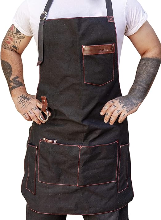 Kitchen For Pros Mandil Parrillero - Mandiles para Hombre con