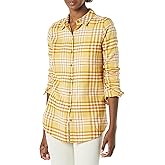 Amazon Essentials Women's Brushed Flannel Boyfriend Tunic (Previously Goodthreads)