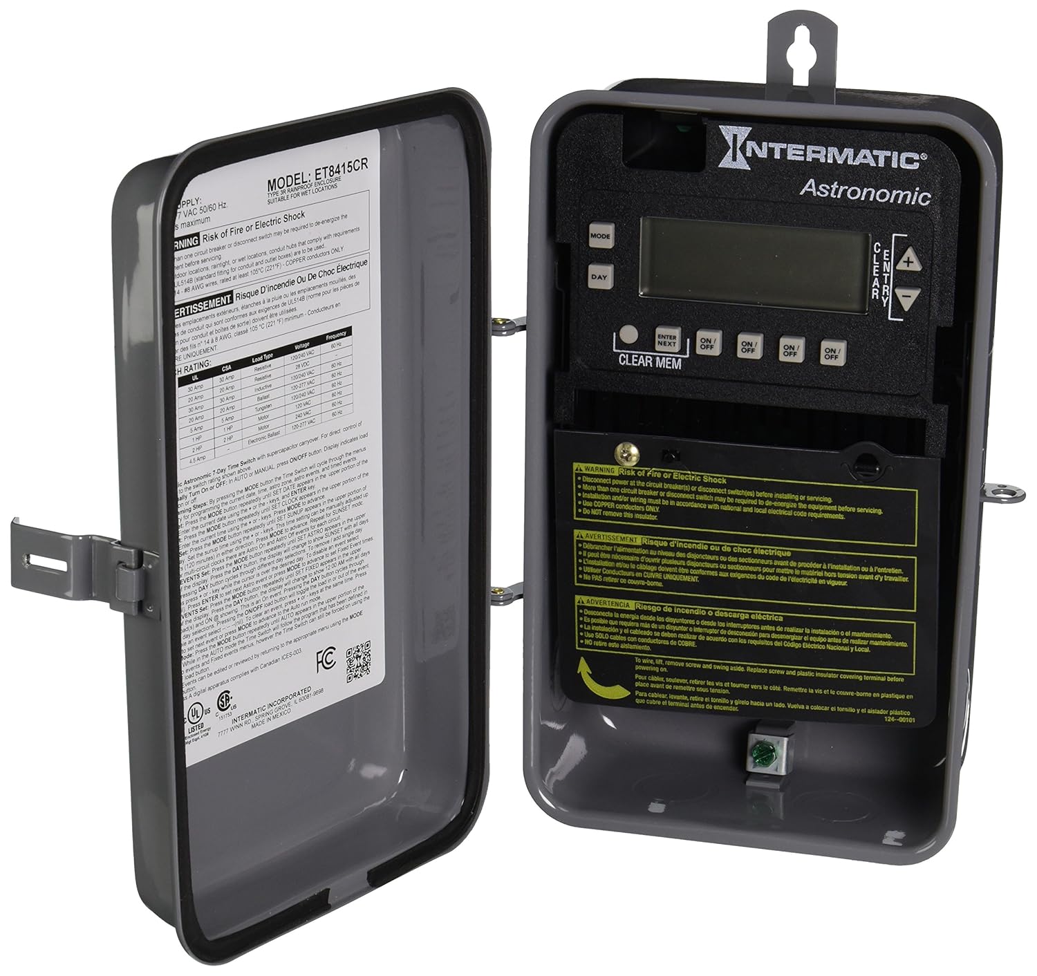 Intermatic ET8415CR 7-Day Astronomic Time Switch - Electrical Timers -  Amazon.com