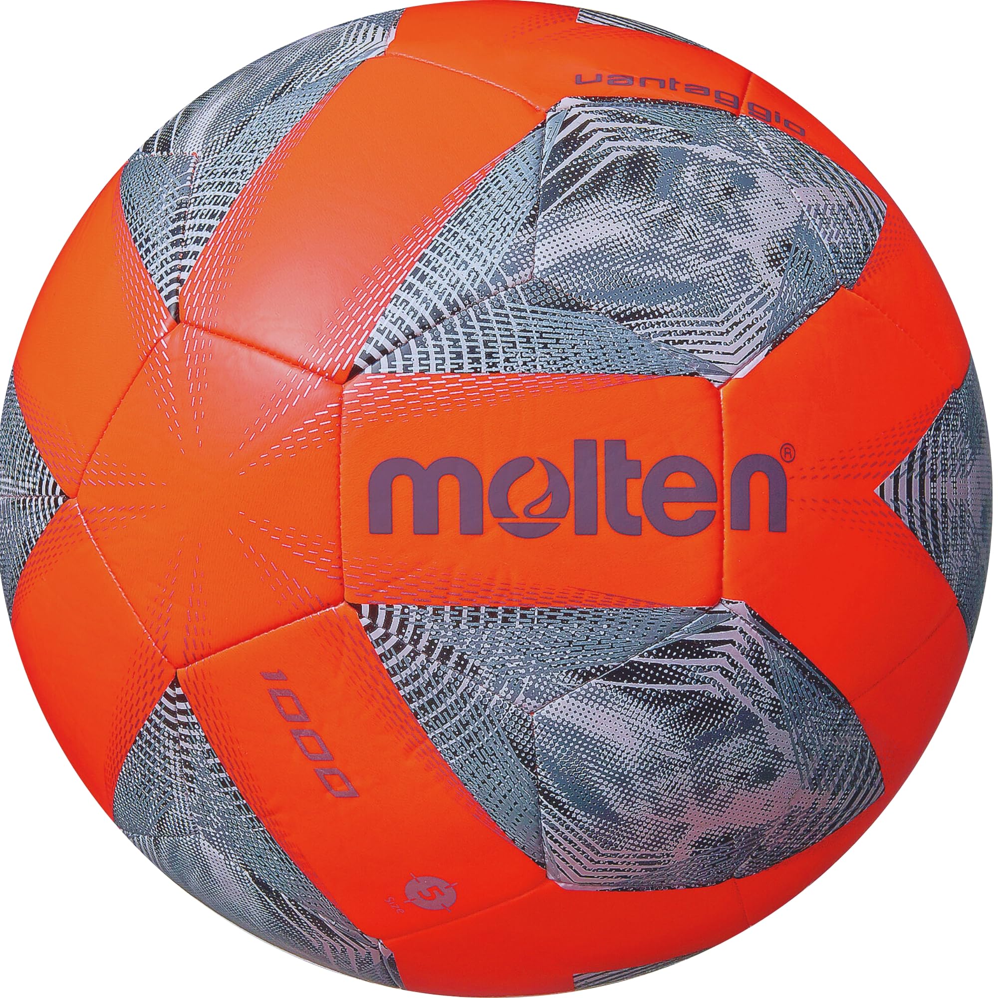 Molten 1000 Vantaggio Football | Training Practice Ball | TPU Superior Shape and Air Retention | Size 3 - For Boys and Girls Aged 6 to 9 | Orange
