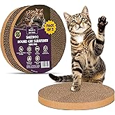 Scratch and Spin Cat Scratcher Replacement Pads for Active Play, Natural Recycled Corrugated Cardboard, Supports Pet Behaviors, Relieves Stress - 2 Count