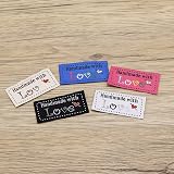 Create idea 50pcs Handmade Sewing Labels 50x24mm in Pink, Blue, Beige & More view 6