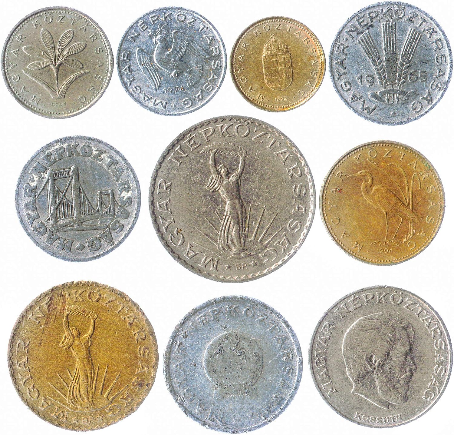 10 Old Coins from Hungary, small - Image 3