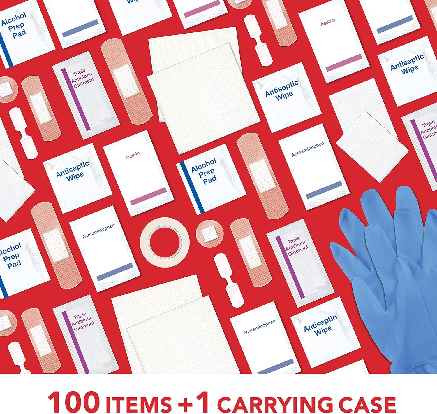 All Health First Aid Kit 100 Pieces: Health & Personal Care