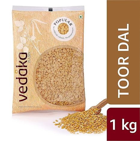 Amazon Brand - Vedaka Popular Toor Dal, 1kg