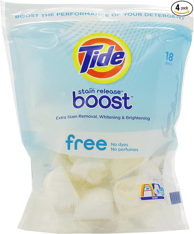 Tide boost free Duo pacs in-wash booster 18 count (037000410904)