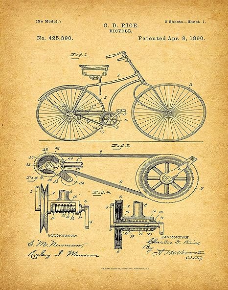 Wallbuddy Brevet De Velo Poster Art Poster Velo Cyclisme Velo Mural Art Mural D Impression De Cyclisme Cyclisme Cadeau Decoration De Magasin De Velos Cycle Shop Poster Wb373 11 X 14 Vintage Amazon Fr