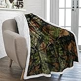 TrailCrest Soft Touch Reversible Camo Throw Blanket - 50" X 60" - Camo