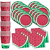 Watermelon Birthday Party Supplies Set Plates Napkins Cups Tableware Kit for 16