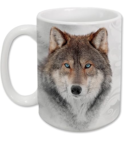Amazon.com: Trendy Wolf Is My Spirit Animal Coffee Mug Gift Idea  Personalized Names Gifts Idea Novelty Coffee Mugs 11oz 15oz : Home & Kitchen