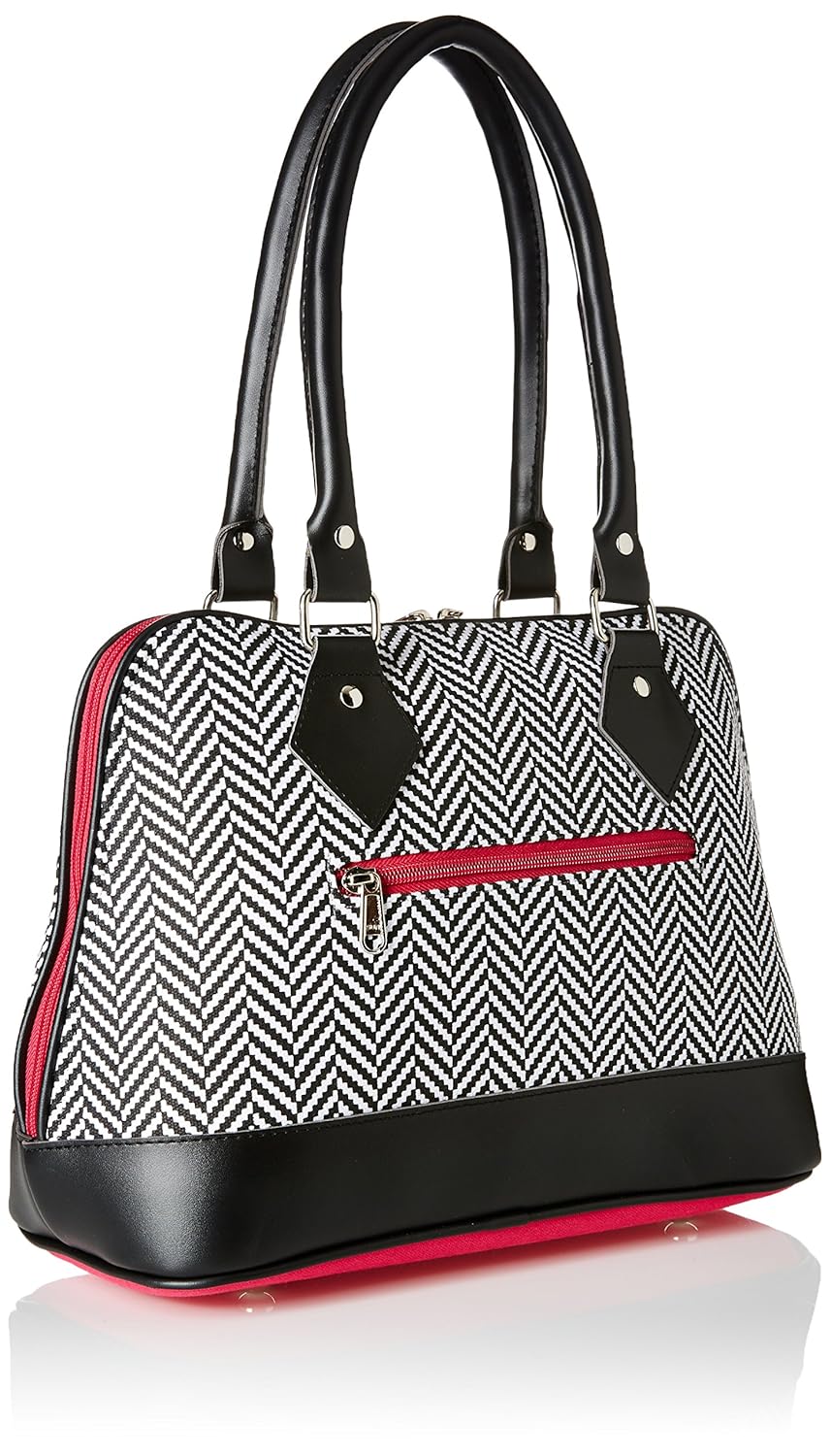 spade girl's satchel (b/w chevron) ()