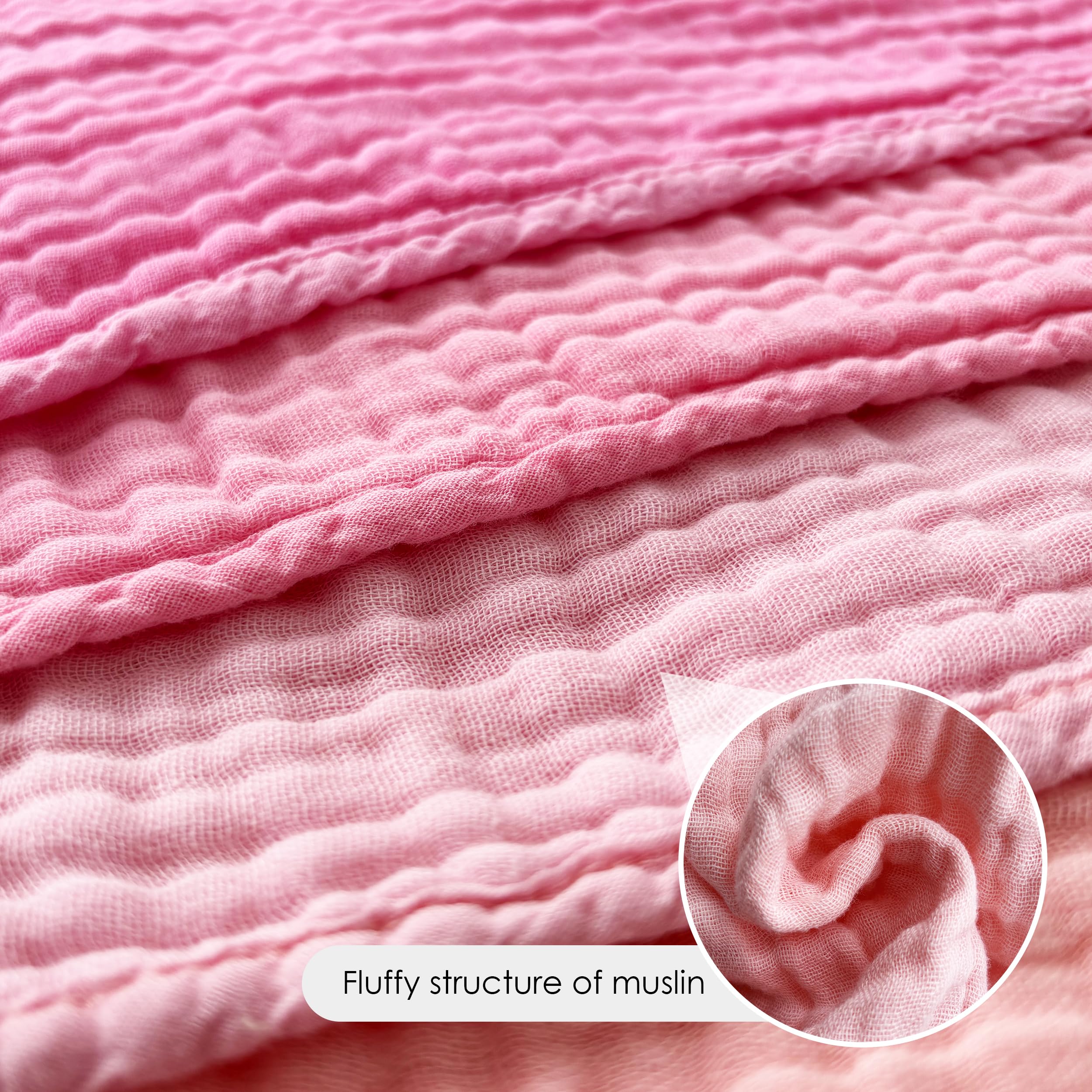 BAMBOO QUEEN 12 Pack Muslin Burp Cloths - Large 20