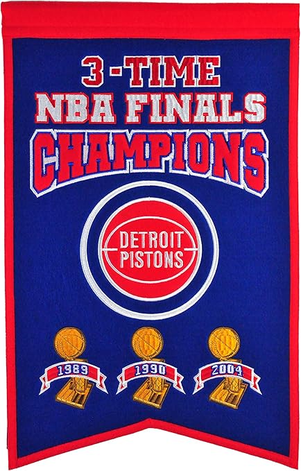 Amazon Com Nba Detroit Pistons Champions Banner Sports Outdoors
