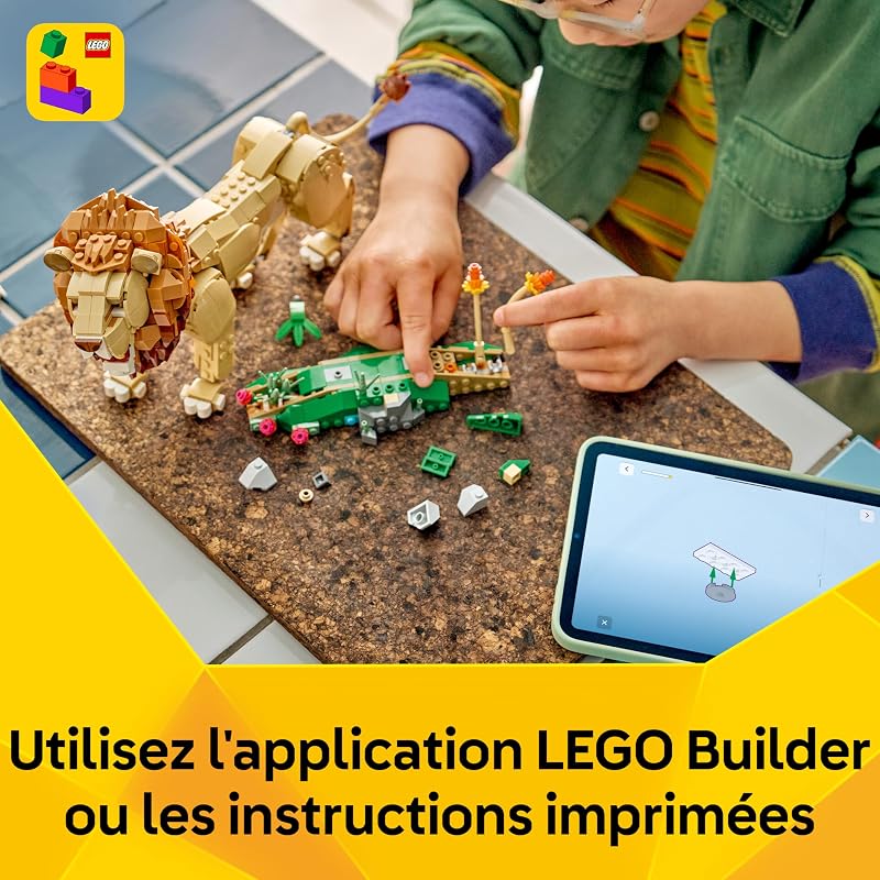 Creator 3-en-1 Animaux Sauvages : Le Lion majestueux 31386