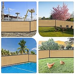 SUNLAX Privacy Fence Screen 8x50FT Heavy Duty Mesh