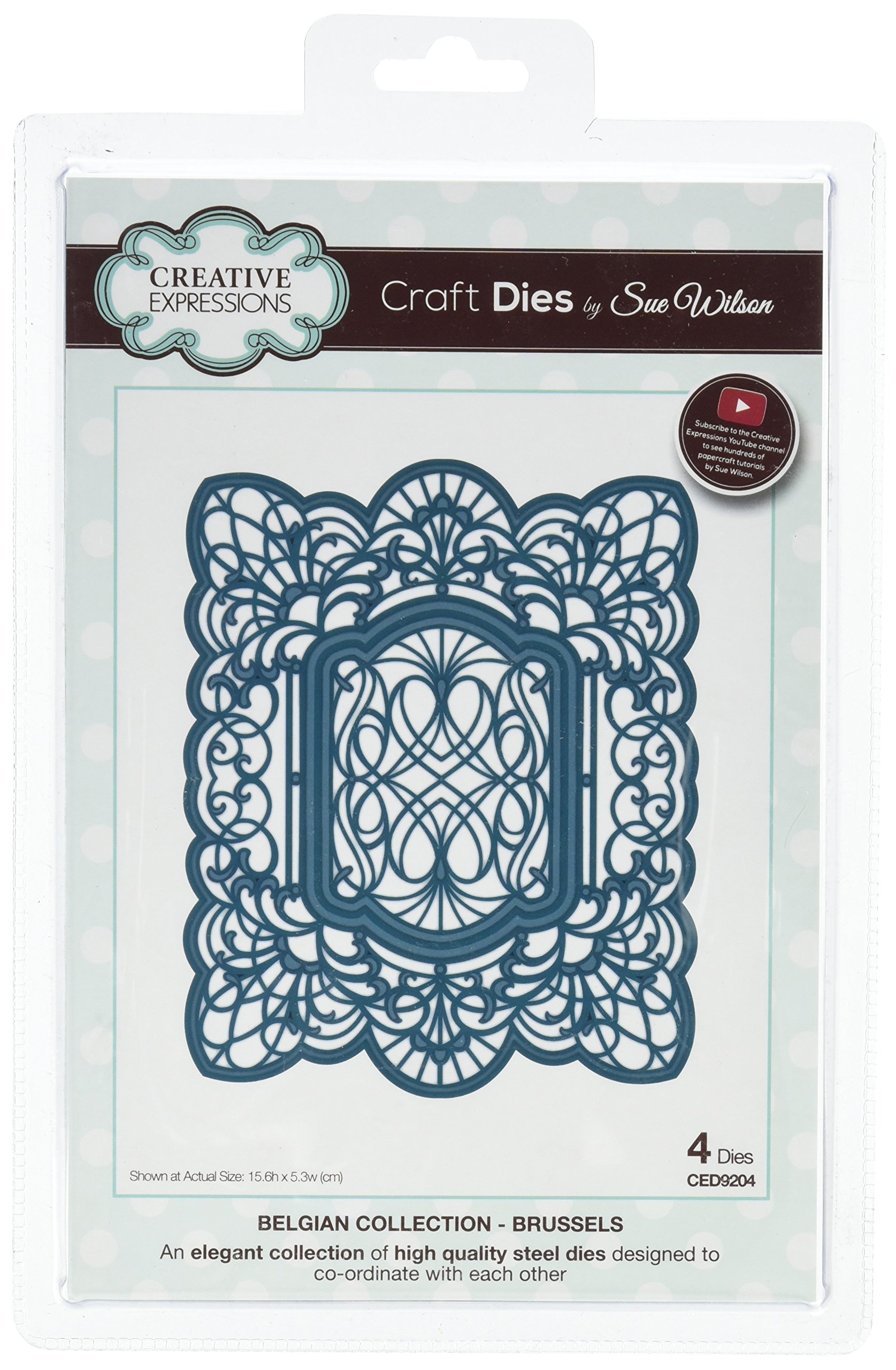 Sue Wilson Belgian Collection-Brussels Die Set, Metal,Steel, 16.6 x 6.3 cm