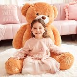 IKASA Giant Teddy Bear 120cm Soft Plush Brown Toy view 6