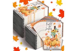 KARENHI 200 Pcs Fall for Jesus Pumpkin Napkins Autumn Guest Napkins Disposable Decorative Paper Napkins Guest Hand Towels for Bathroom Thanksgiving Napkins for Home Dinner Kitchen Bathroom Holiday Party