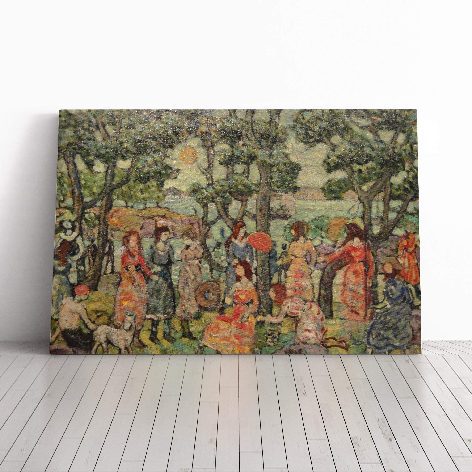 Maurice Pendergrast Landscape Canvas Print | Gallery Wrapped 30mm Frame Wall Art | 20x14 inches | Ready to Hang | Modern Landscape Picture | Living Room Bedroom Lounge Office