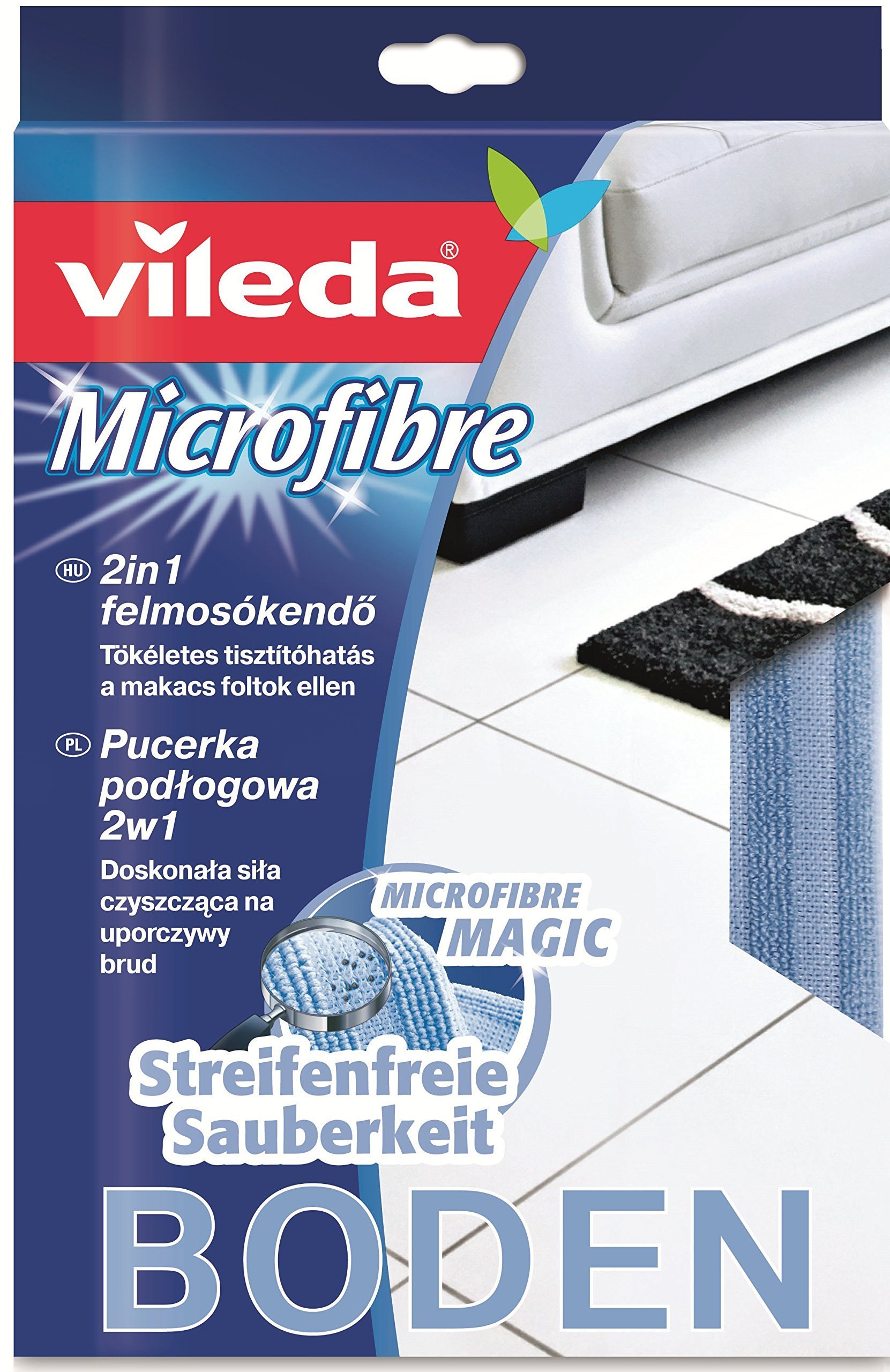 Vileda Microfaser Bodentuch 2in1 727386 1 pcs Multicoloured