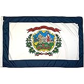 FlagSource West Virginia Nylon State Flag, Made in the USA, 3x5'