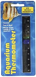 LCR Hallcrest A-1005 Liquid Crystal Vertical Aquarium Thermometer