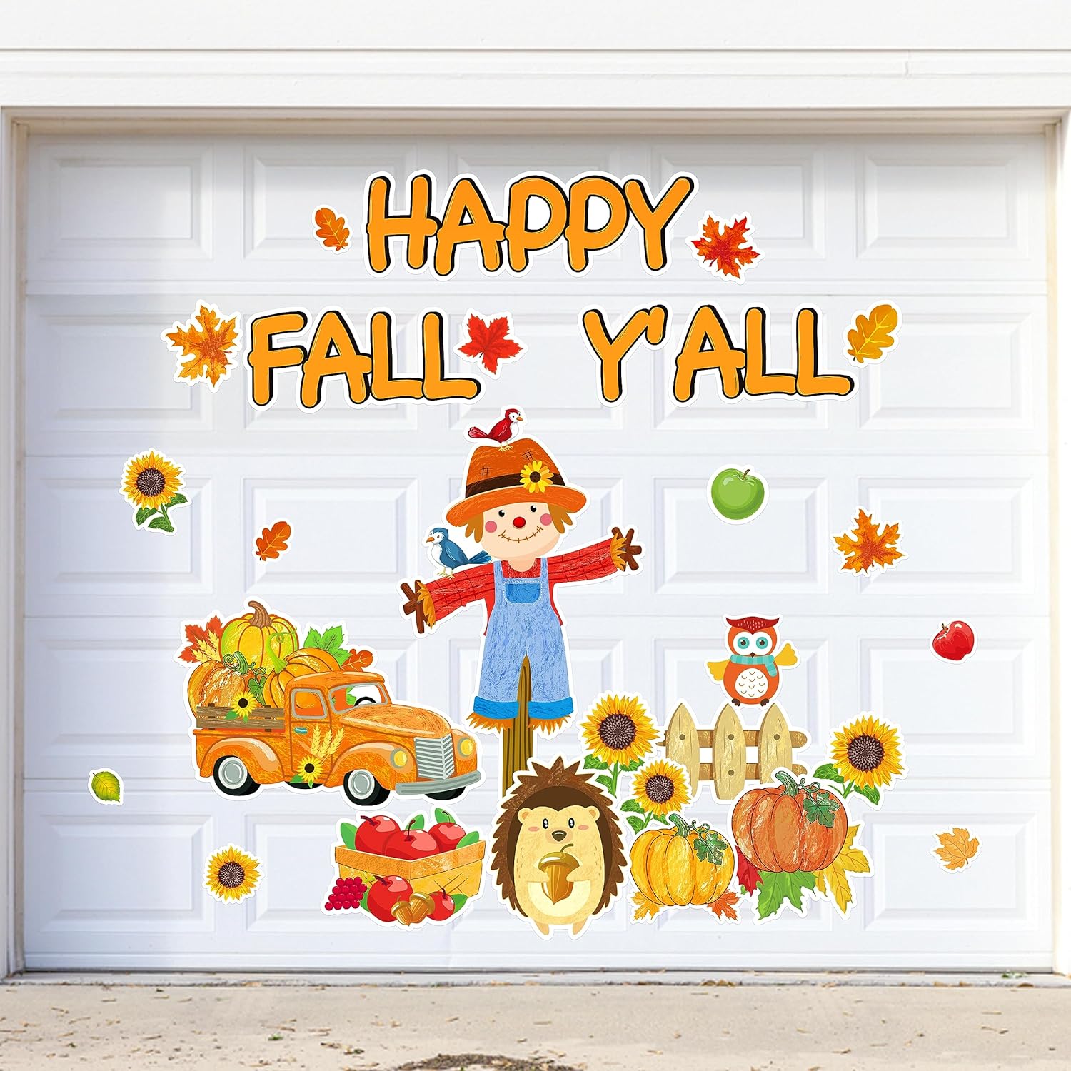 Garage Door Decorations - Fall Decorations Garage Door Magnets: Happy Thanksgiving Magnetic Car Refrigerator Fridge Holiday Decor,35 PCS