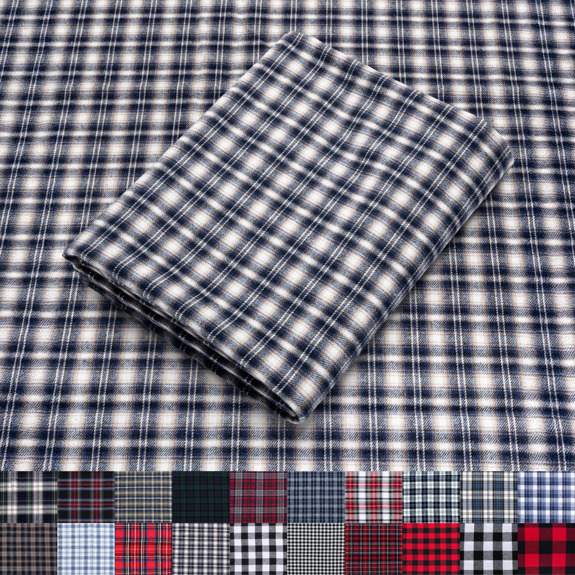 Pico Textiles 15 Yards Bolt Blue and White Tartan