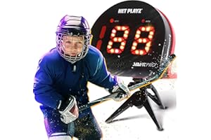NetPlayz Hockey Radar Gifts Training Aids - Speed Guns Speed Sensor, Hands-Free Radar Guns | Ice Hockey Field Hockey Street Roller Hockey, High-Tech Gadget & Gear, Black (NIS022132030)