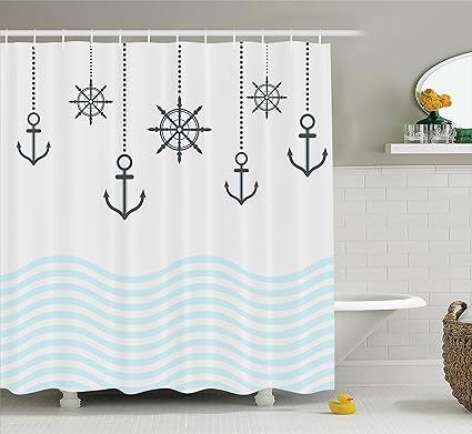 Amazon Com Ambesonne Anchor Decor Collection Anchors With The