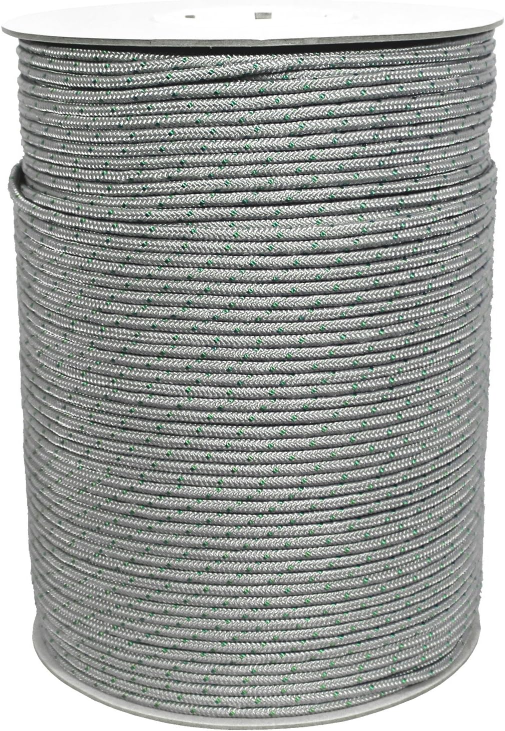 3/16" (4.5mm) Rhythm Traders Djembe Rope 1200 foot Spool - Gray w/ Green Flecks